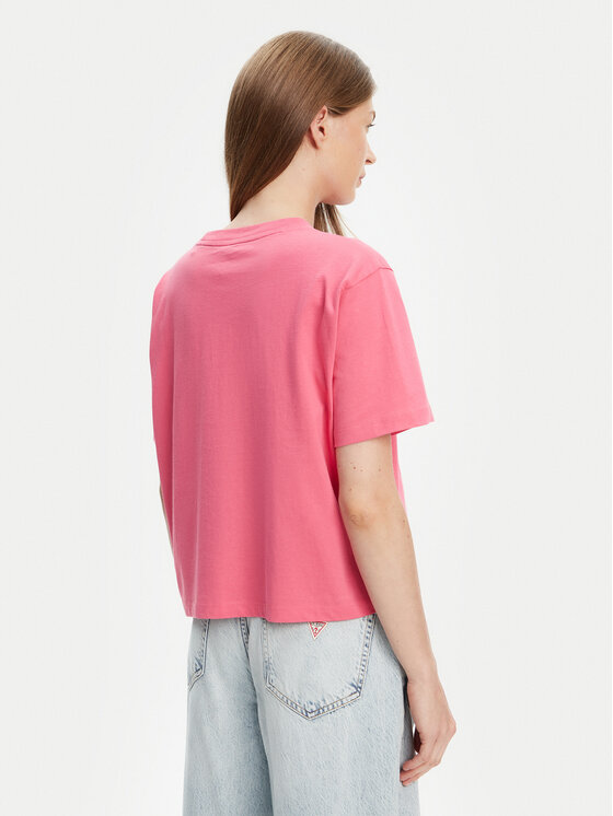 Guess Jeans Guess Jeans T-shirt W4YI05 K8HM0 Rosa Boxy Fit