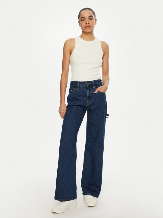 Tommy Jeans Tommy Jeans Blugi Mia DW0DW20460 Bleumarin Relaxed Fit