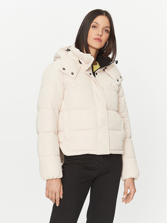 Calvin Klein Jeans Calvin Klein Jeans Зимно яке J20J221377 Екрю Regular Fit