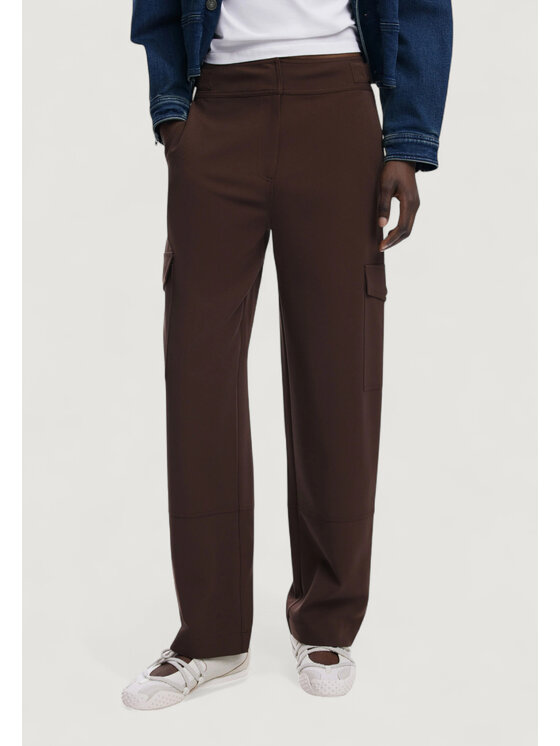 Desigual Desigual Chinosy PANT_SAGUN Brązowy Casual Fit