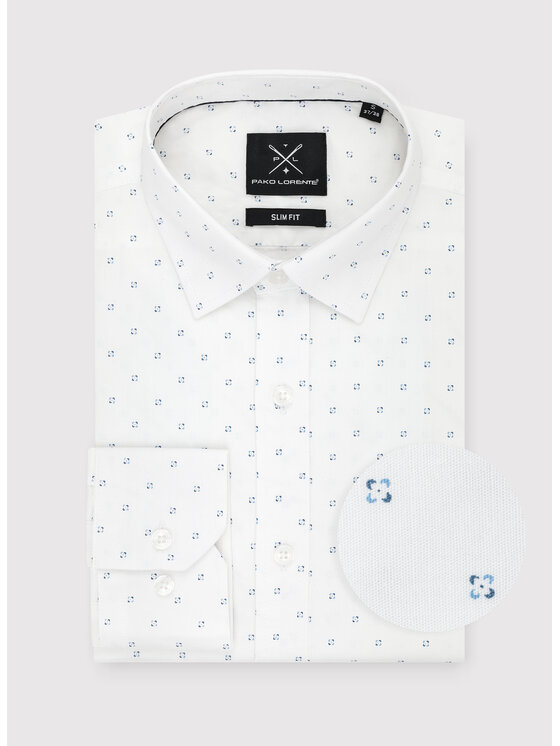 Pako Lorente Pako Lorente Koszula P24SF-1X-023 Biały Slim Fit