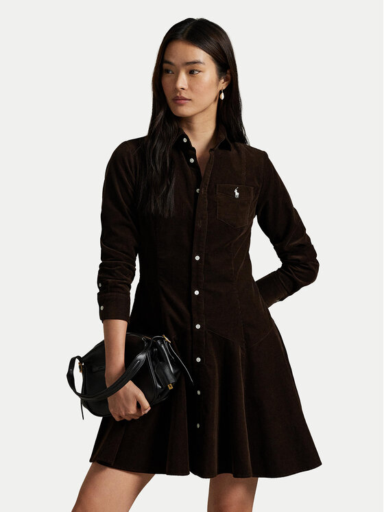 Polo Ralph Lauren Polo Ralph Lauren Сукня-сорочка 211972069002 Коричневий Regular Fit