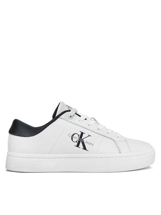 Calvin Klein Jeans Calvin Klein Jeans Sneakersy Classic Cupsole Lowlaceup Lth Wn YW0YW01444 Bílá