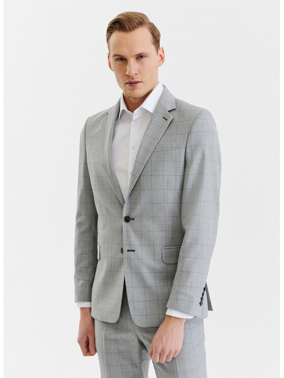 Pako Lorente Pako Lorente Garnitur P23SP-4G-015 Szary Slim Fit