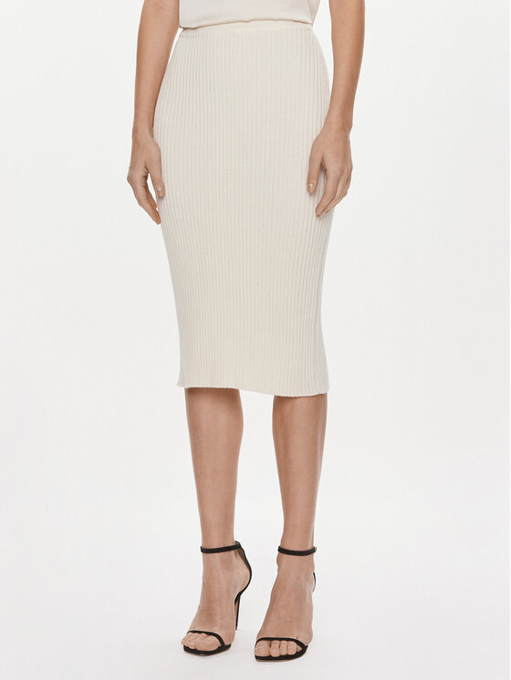 Luisa Spagnoli Ravno krilo Melitene 58104 Bež Slim Fit