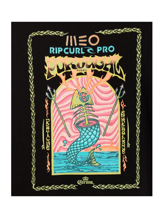 Rip Curl Rip Curl Bluza Meo Rip Curl Pro Hood Czarny Loose Fit