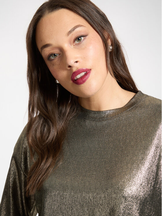 Elena Mirò Elena Mirò T-shirt G250Z100509N008 Oro Boxy Fit