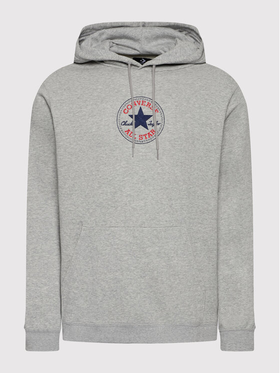Converse Converse Bluza Unisex Chuck Patch 10024063-A01 Szary Regular Fit