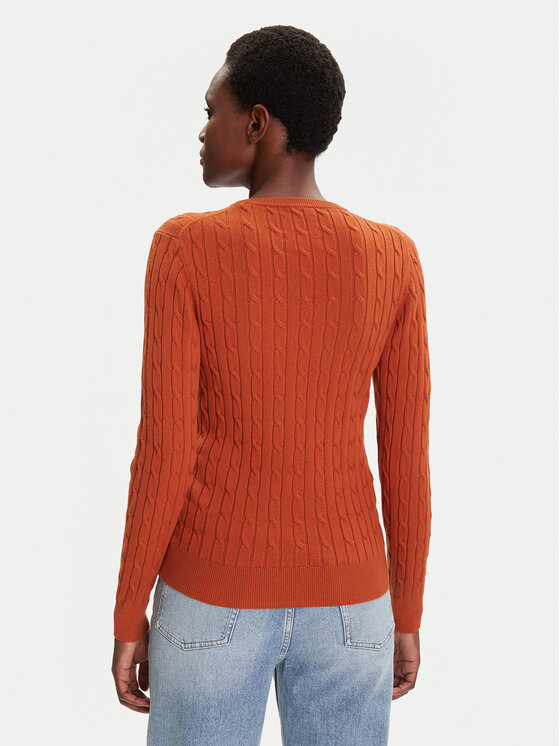 Gant Gant Pulover 4800100 Rjava Slim Fit