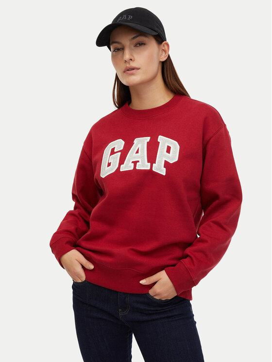 Gap Gap Majica dugih rukava 554936-22 Crvena Regular Fit
