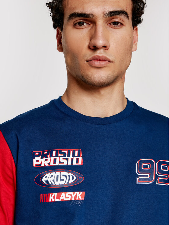 T-shirt KLASYK Xenon 1031 Blu scuro Regular Fit