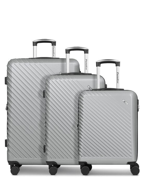 CHECK.IN CHECK.IN Komplet walizek 322826 Srebrny