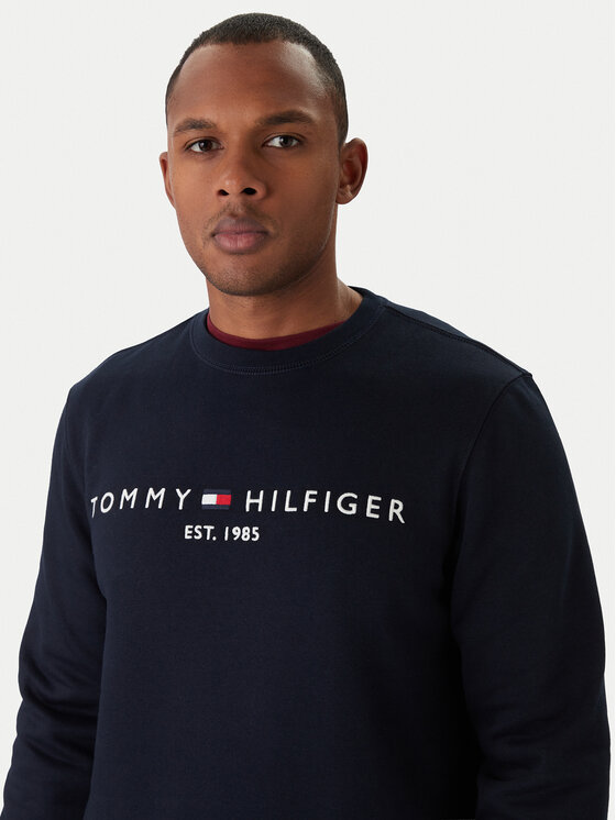 Tommy Hilfiger Tommy Hilfiger Bluză Logo MW0MW11596 Bleumarin Regular Fit