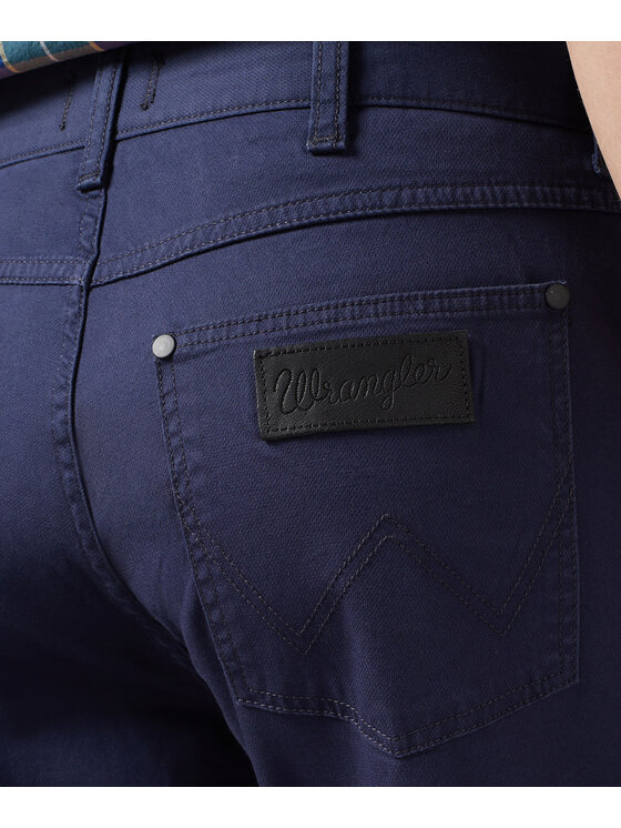 Wrangler Wrangler Spodnie materiałowe 112350802 Granatowy Regular Fit