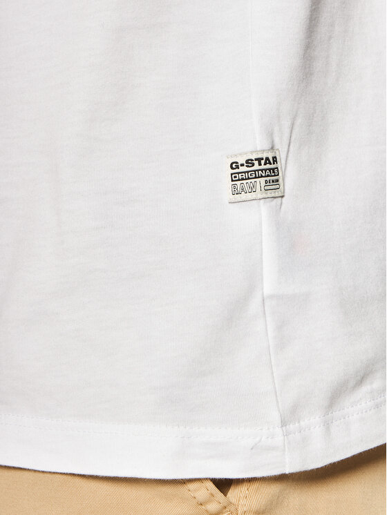 G-Star Raw G-Star Raw T-Shirt Base-S D16411-336-110 Biały Regular Fit
