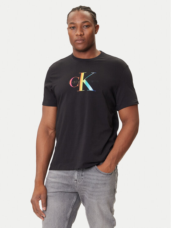 Calvin Klein Jeans Calvin Klein Jeans T-krekls Pride Graphic LV04RC800G Melns Regular Fit
