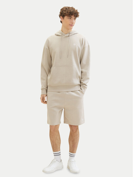 Tom Tailor Denim Tom Tailor Denim Спортни шорти 1040931 Бежов Relaxed Fit