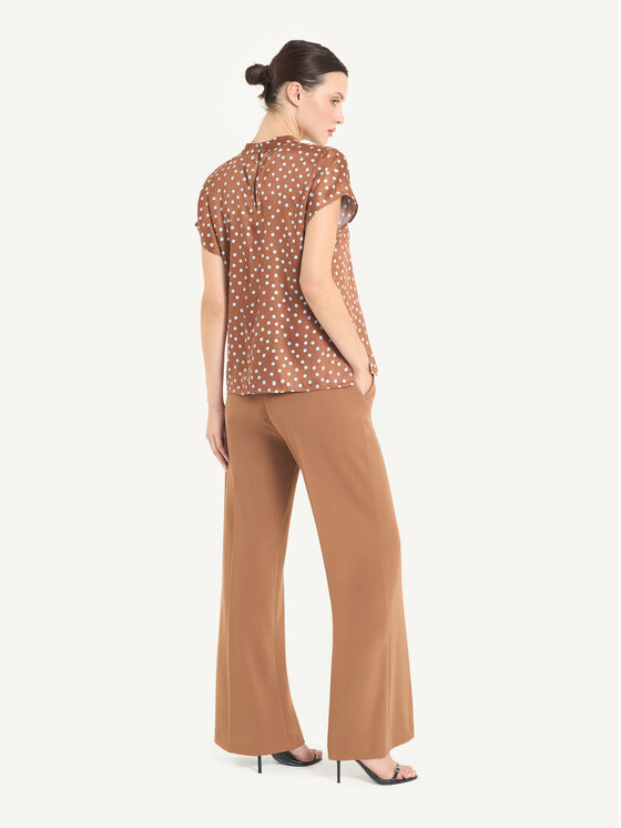 KMX KMX Spodnie materiałowe 809310001 Beżowy Flare Fit