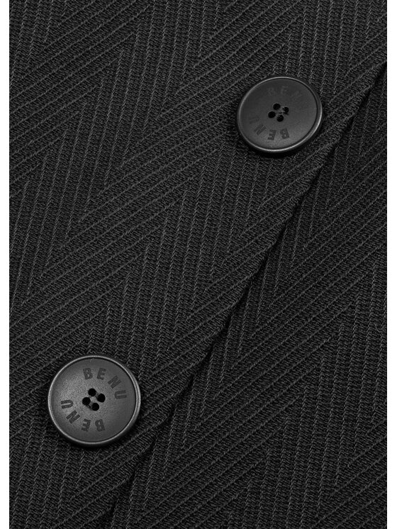 BENU BENU Marynarka z guzikami Czarny Regular Fit