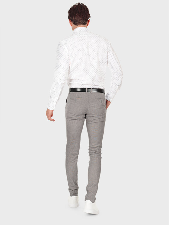 Evenemen Evenemen Koszula STAMPA K75991 Biały Slim Fit