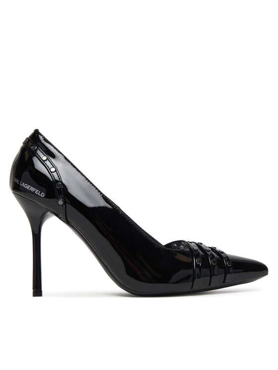 KARL LAGERFELD Pantofi cu toc subțire Sarabande KL30927 Negru