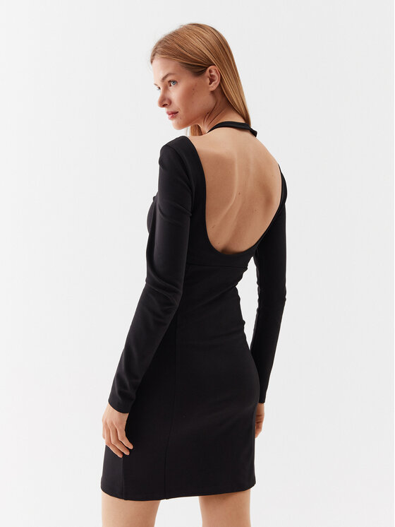 Calvin Klein Jeans Calvin Klein Jeans Ежедневна рокля J20J221399 Черен Regular Fit