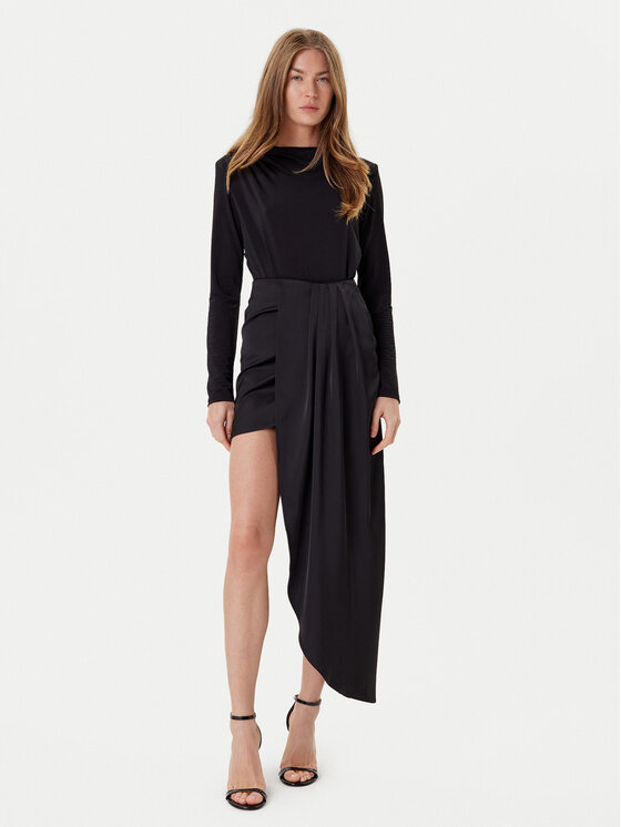 Eleh Eleh Mini sijonas ESS250182 Juoda Regular Fit