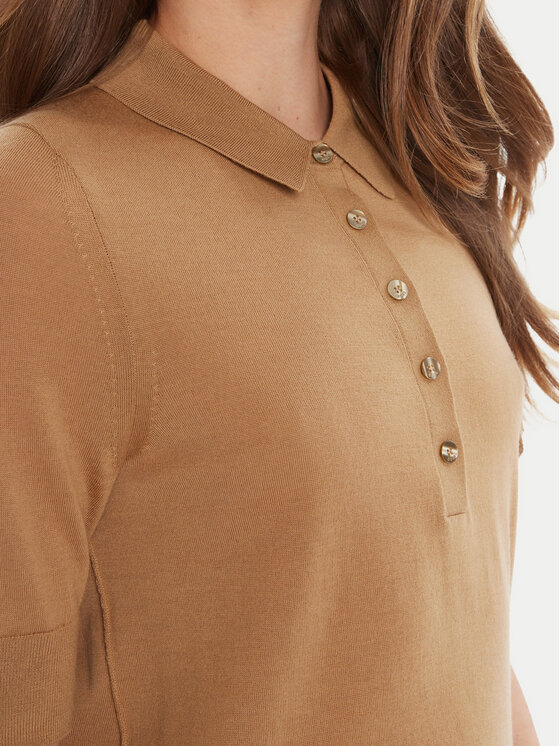BOSS BOSS Polo marškinėliai Fidenka 50545015 Smėlio Regular Fit