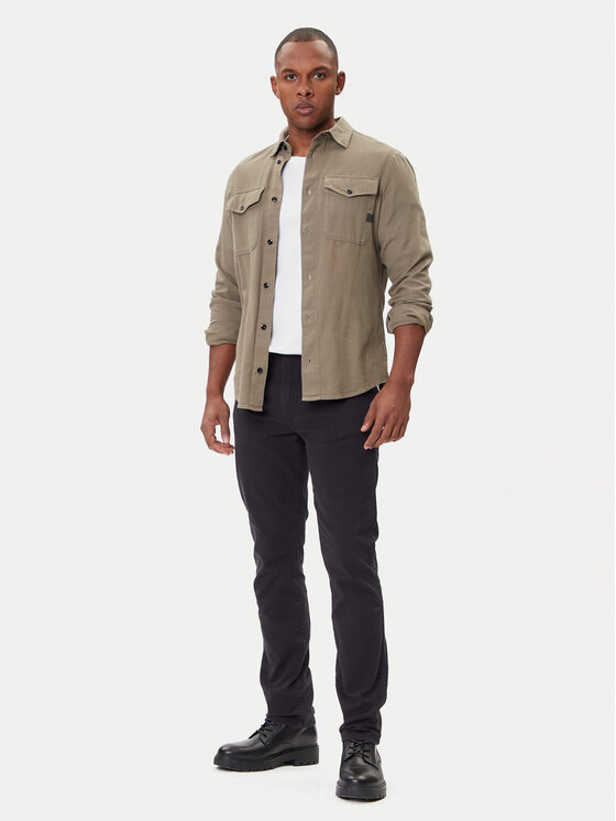 Wrangler Wrangler Jeansy Larston 112371641 Czarny Tapered Fit