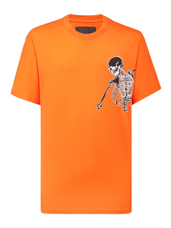 PHILIPP PLEIN PHILIPP PLEIN T-Shirt 4063 Pomarańczowy Regular Fit
