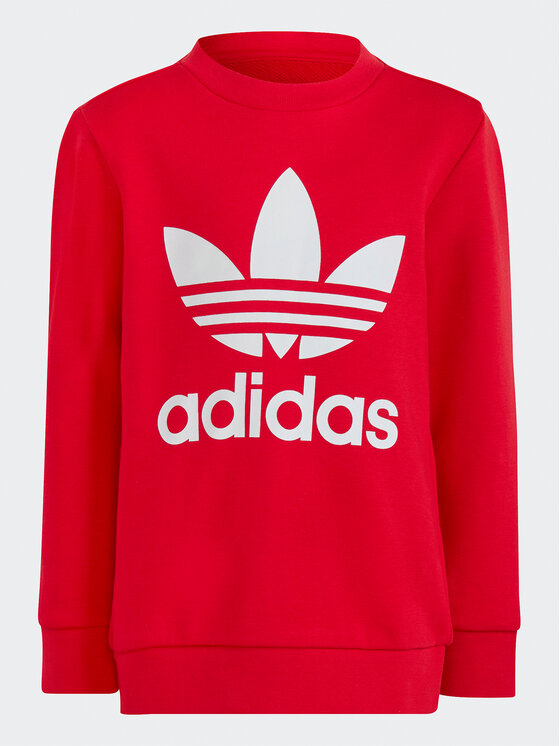 Tuta Adicolor Crew Set IC9155 Rosso Regular Fit
