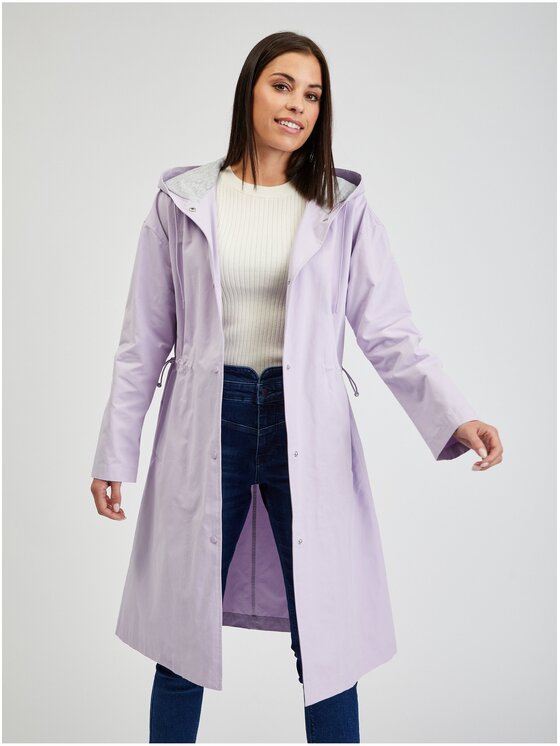 Orsay Orsay Płaszcz 847017432000__38 Fioletowy Regular Fit