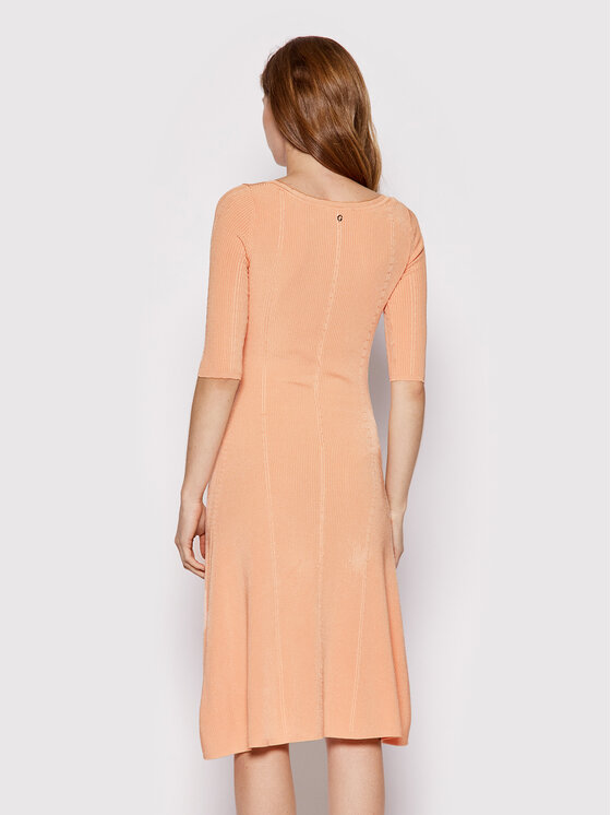 Guess Guess Vsakodnevna obleka W2YK53 Z30K0 Oranžna Flare Fit