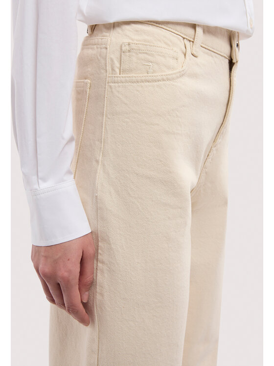 Trussardi Trussardi Jeansy P4409500356N0DE Kremowy Over Fit
