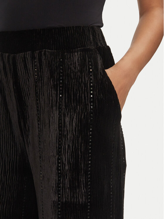 Fracomina Fracomina Παντελόνι Palazzo FR24WV3014J461R9 Μαύρο Wide Leg