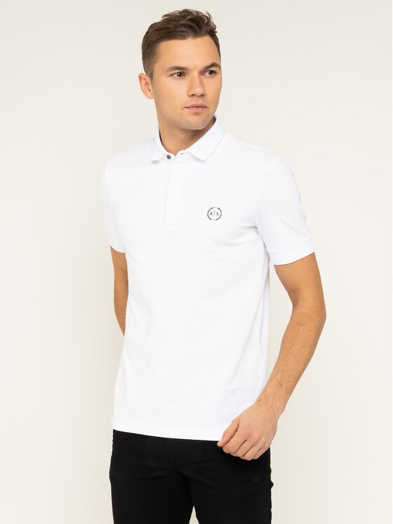Armani Exchange Armani Exchange Polo 8NZF91 ZJ81Z 1100 Bianco Regular Fit