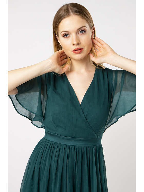 QUIOSQUE QUIOSQUE Každodenné šaty LINAVE DRESS Zelená Regular Fit