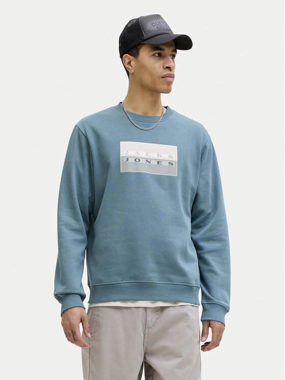 Jack & Jones Bluza Fusion 12289807 Niebieski Relaxed Fit