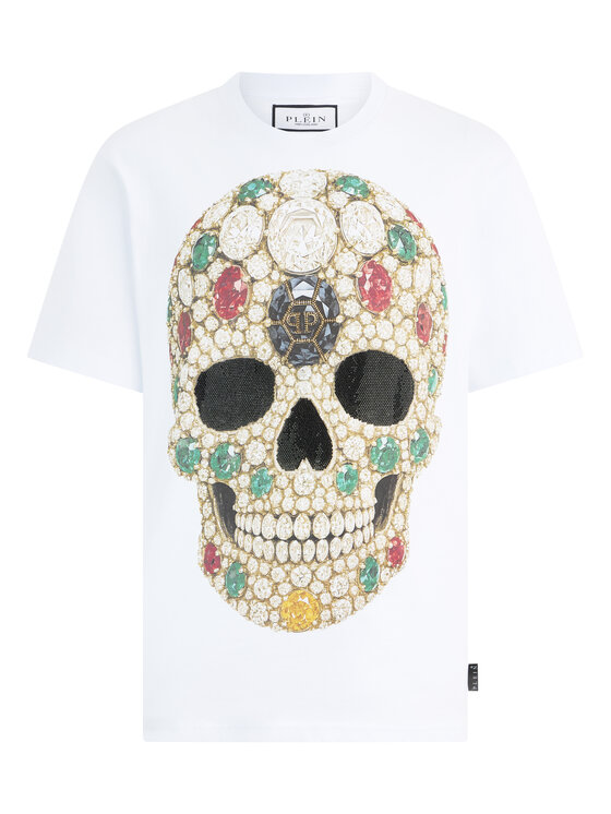 PHILIPP PLEIN PHILIPP PLEIN T-Shirt 30617 Biały Regular Fit