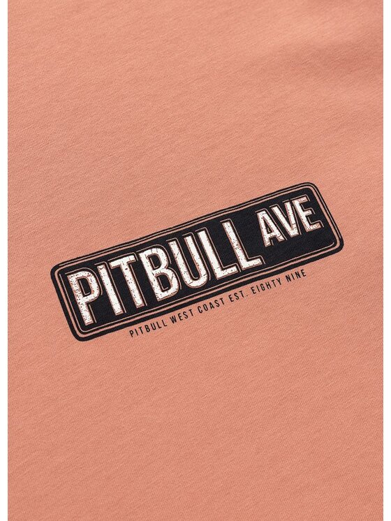 PITBULL PITBULL T-Shirt PITBULL AVENUE Pomarańczowy Regular Fit