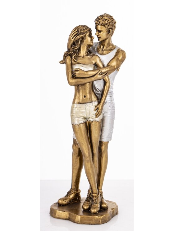 MIAhome MIAhome Figurka Para w objęciach ABARCAR-2 lato Złoty