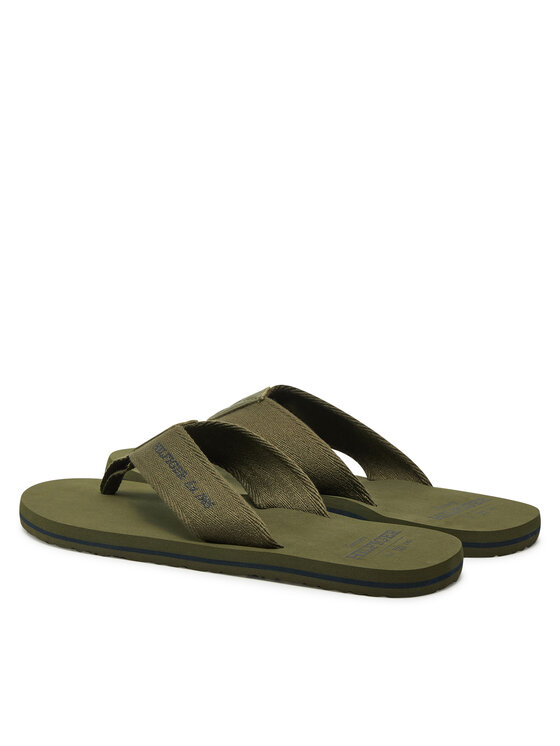 Tommy Hilfiger Tommy Hilfiger В'єтнамки Hilfiger 85 Beach Sandal FM0FM05339 Зелений