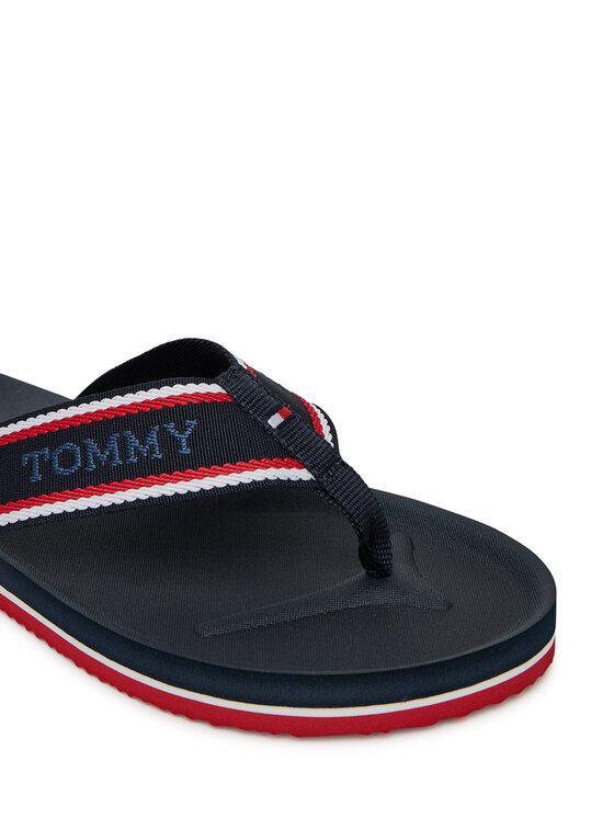 Tommy Hilfiger Tommy Hilfiger Žabky Comfort Hilfiger Beach Sandal FM0FM05510 Tmavomodrá