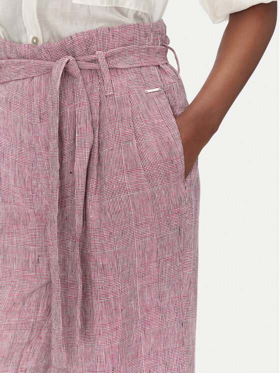 Liu Jo Liu Jo Панталони тип кюлоти FA0211 T4185 Розов Regular Fit