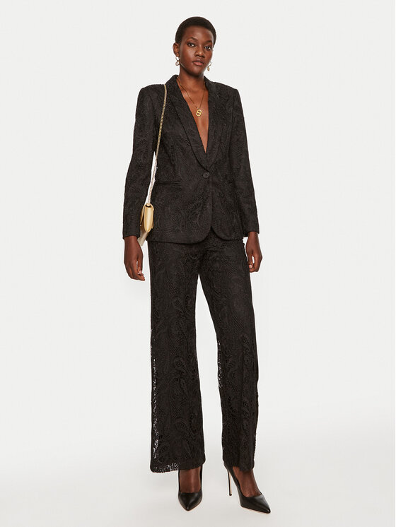 TWINSET TWINSET Σακάκι 242TP2460 Μαύρο Straight Fit