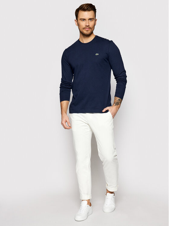 Lacoste Lacoste Longsleeve TH2040 Granatowy Regular Fit