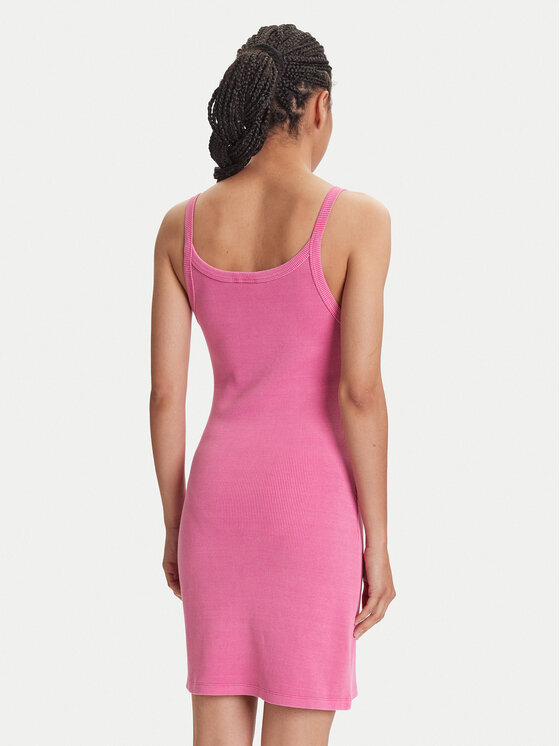 adidas adidas Rochie de zi Ribbed JI5750 Roz Slim Fit