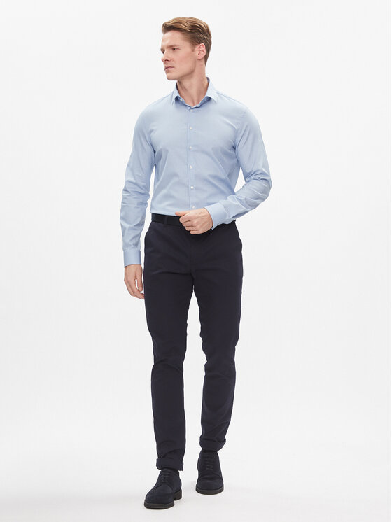 Calvin Klein Calvin Klein Camicia K10K112305 Celeste Slim Fit