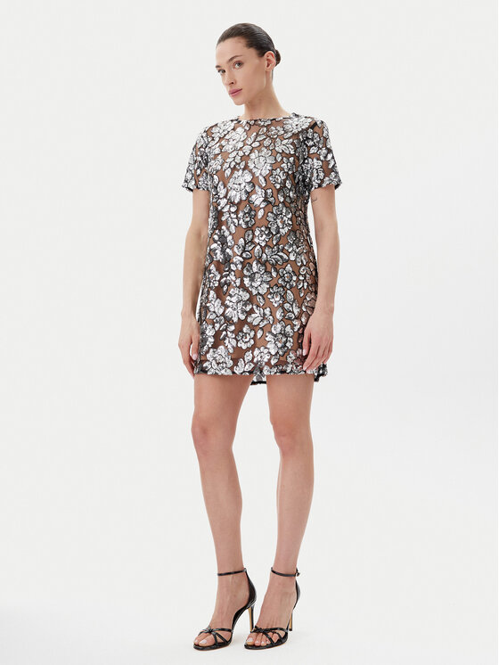 MICHAEL Michael Kors MICHAEL Michael Kors Коктейльна сукня MS582WRHDE Срібний Regular Fit