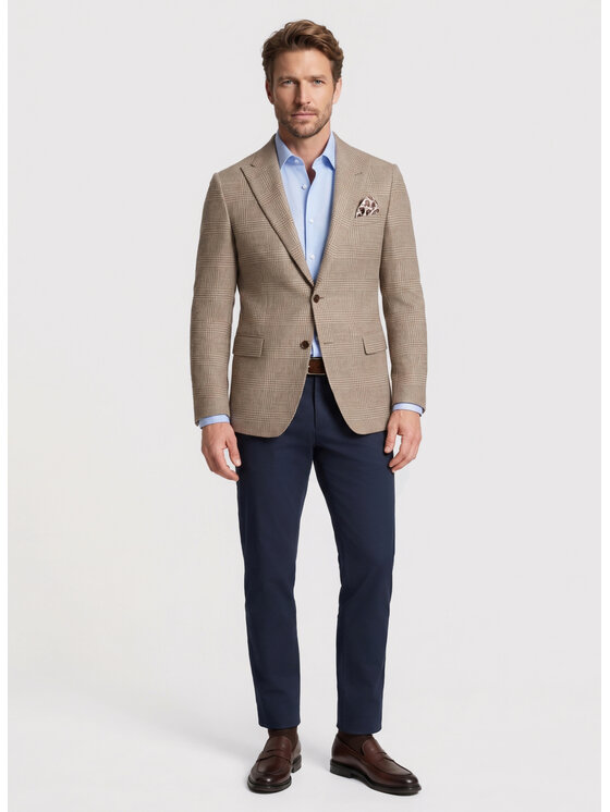 Pako Lorente Pako Lorente Marynarka P26WF-3X-002 Beżowy Slim Fit